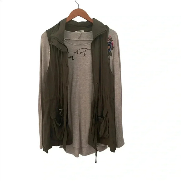 Francescas Miami olive green utility vest - Picture 2 of 9